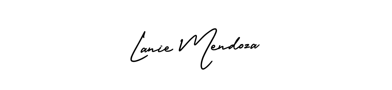 AmerikaSignatureDemo-Regular is a professional signature style that is perfect for those who want to add a touch of class to their signature. It is also a great choice for those who want to make their signature more unique. Get Lanie Mendoza name to fancy signature for free. Lanie Mendoza signature style 3 images and pictures png
