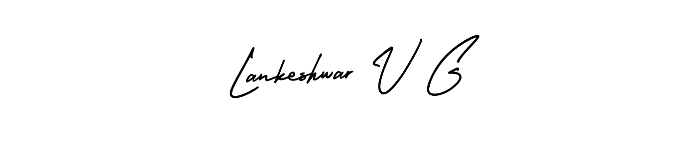 Make a beautiful signature design for name Lankeshwar V G. With this signature (AmerikaSignatureDemo-Regular) style, you can create a handwritten signature for free. Lankeshwar V G signature style 3 images and pictures png
