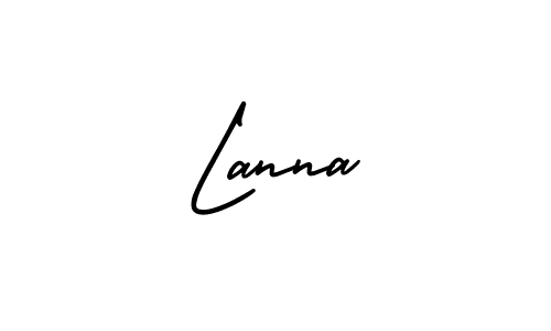 Similarly AmerikaSignatureDemo-Regular is the best handwritten signature design. Signature creator online .You can use it as an online autograph creator for name Lanna. Lanna signature style 3 images and pictures png