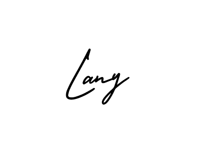 How to Draw Lany signature style? AmerikaSignatureDemo-Regular is a latest design signature styles for name Lany. Lany signature style 3 images and pictures png
