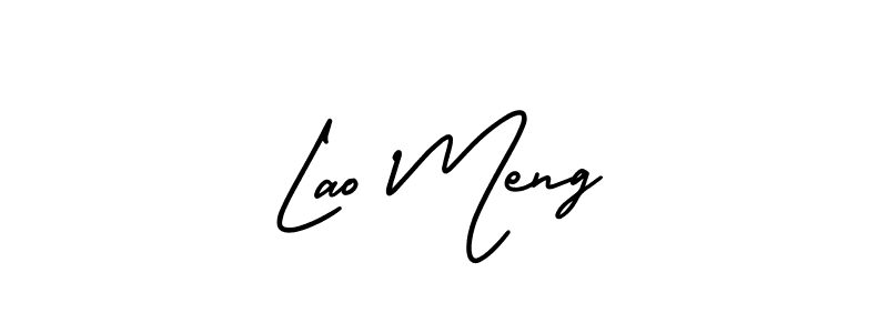 It looks lik you need a new signature style for name Lao Meng. Design unique handwritten (AmerikaSignatureDemo-Regular) signature with our free signature maker in just a few clicks. Lao Meng signature style 3 images and pictures png