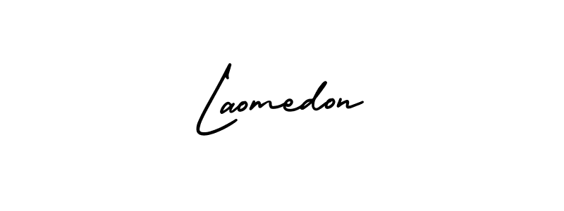 Design your own signature with our free online signature maker. With this signature software, you can create a handwritten (AmerikaSignatureDemo-Regular) signature for name Laomedon. Laomedon signature style 3 images and pictures png