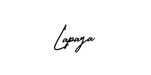 Create a beautiful signature design for name Lapaya. With this signature (AmerikaSignatureDemo-Regular) fonts, you can make a handwritten signature for free. Lapaya signature style 3 images and pictures png
