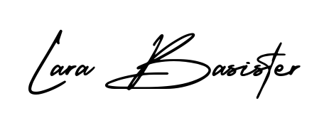 Stand out with a creative autograph for Lara Basister. The AmerikaSignatureDemo-Regular styling blends modern aesthetics with classic signature flourishes. Lara Basister signature style 3 images and pictures png