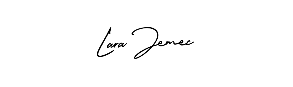 How to make Lara Jemec signature? AmerikaSignatureDemo-Regular is a professional autograph style. Create handwritten signature for Lara Jemec name. Lara Jemec signature style 3 images and pictures png