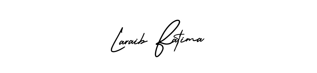 How to make Laraib Fatima signature? AmerikaSignatureDemo-Regular is a professional autograph style. Create handwritten signature for Laraib Fatima name. Laraib Fatima signature style 3 images and pictures png