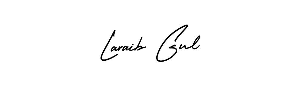 Make a beautiful signature design for name Laraib Gul. With this signature (AmerikaSignatureDemo-Regular) style, you can create a handwritten signature for free. Laraib Gul signature style 3 images and pictures png