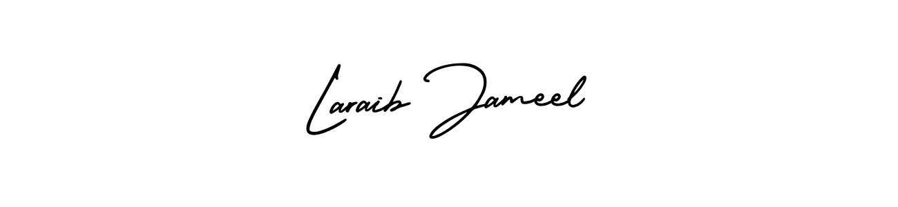 Create a beautiful signature design for name Laraib Jameel. With this signature (AmerikaSignatureDemo-Regular) fonts, you can make a handwritten signature for free. Laraib Jameel signature style 3 images and pictures png