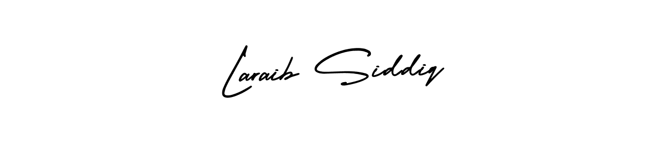 Make a beautiful signature design for name Laraib Siddiq. With this signature (AmerikaSignatureDemo-Regular) style, you can create a handwritten signature for free. Laraib Siddiq signature style 3 images and pictures png