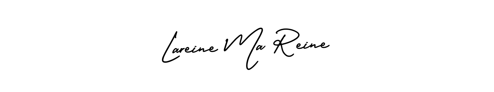 Also You can easily find your signature by using the search form. We will create Lareine Ma Reine name handwritten signature images for you free of cost using AmerikaSignatureDemo-Regular sign style. Lareine Ma Reine signature style 3 images and pictures png