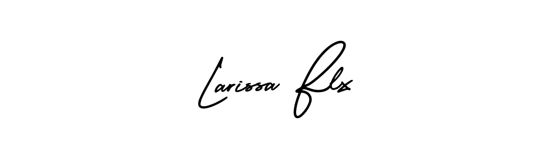 Larissa Flx stylish signature style. Best Handwritten Sign (AmerikaSignatureDemo-Regular) for my name. Handwritten Signature Collection Ideas for my name Larissa Flx. Larissa Flx signature style 3 images and pictures png