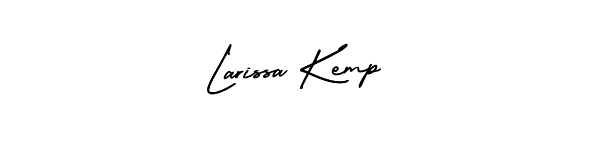 Design your own signature with our free online signature maker. With this signature software, you can create a handwritten (AmerikaSignatureDemo-Regular) signature for name Larissa Kemp. Larissa Kemp signature style 3 images and pictures png