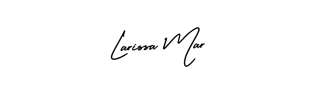 Create a beautiful signature design for name Larissa Mar. With this signature (AmerikaSignatureDemo-Regular) fonts, you can make a handwritten signature for free. Larissa Mar signature style 3 images and pictures png