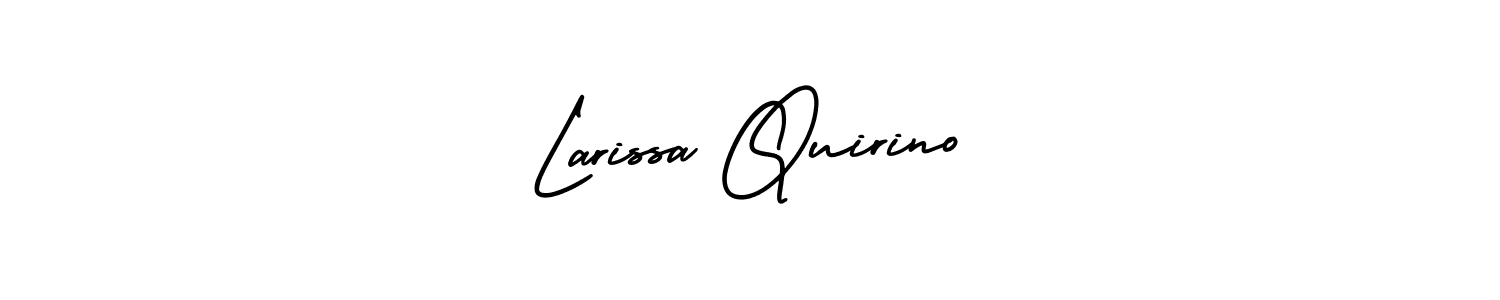 if you are searching for the best signature style for your name Larissa Quirino. so please give up your signature search. here we have designed multiple signature styles  using AmerikaSignatureDemo-Regular. Larissa Quirino signature style 3 images and pictures png