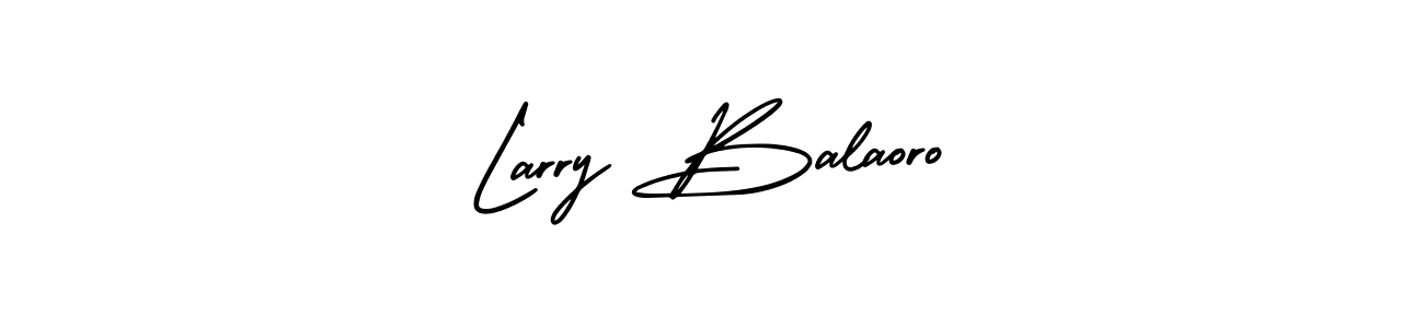 AmerikaSignatureDemo-Regular is a professional signature style that is perfect for those who want to add a touch of class to their signature. It is also a great choice for those who want to make their signature more unique. Get Larry Balaoro name to fancy signature for free. Larry Balaoro signature style 3 images and pictures png