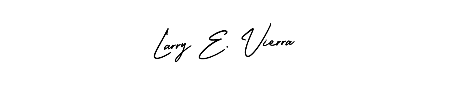 How to make Larry E. Vierra name signature. Use AmerikaSignatureDemo-Regular style for creating short signs online. This is the latest handwritten sign. Larry E. Vierra signature style 3 images and pictures png