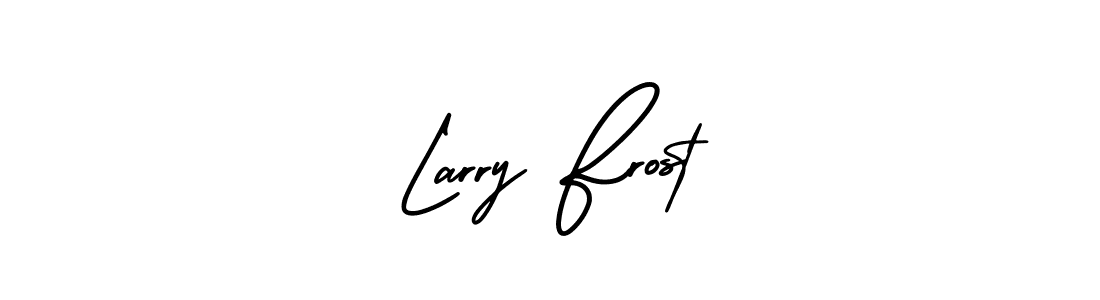 The best way (AmerikaSignatureDemo-Regular) to make a short signature is to pick only two or three words in your name. The name Larry Frost include a total of six letters. For converting this name. Larry Frost signature style 3 images and pictures png