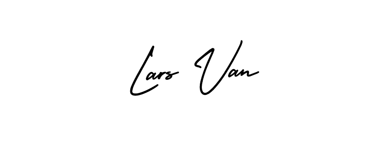 The best way (AmerikaSignatureDemo-Regular) to make a short signature is to pick only two or three words in your name. The name Lars Van include a total of six letters. For converting this name. Lars Van signature style 3 images and pictures png