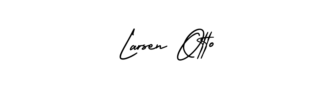 It looks lik you need a new signature style for name Larsen Otto. Design unique handwritten (AmerikaSignatureDemo-Regular) signature with our free signature maker in just a few clicks. Larsen Otto signature style 3 images and pictures png