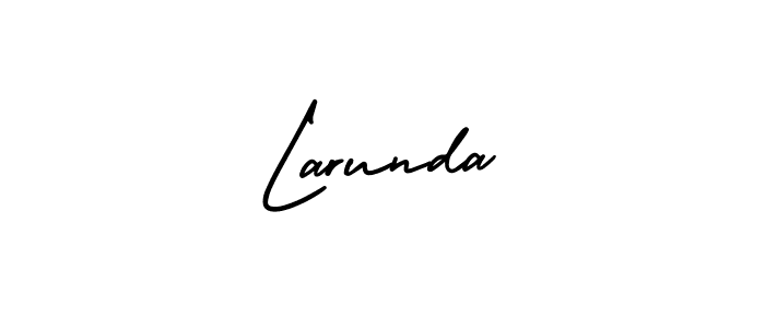 Check out images of Autograph of Larunda name. Actor Larunda Signature Style. AmerikaSignatureDemo-Regular is a professional sign style online. Larunda signature style 3 images and pictures png