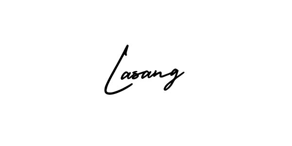 How to make Lasang signature? AmerikaSignatureDemo-Regular is a professional autograph style. Create handwritten signature for Lasang name. Lasang signature style 3 images and pictures png