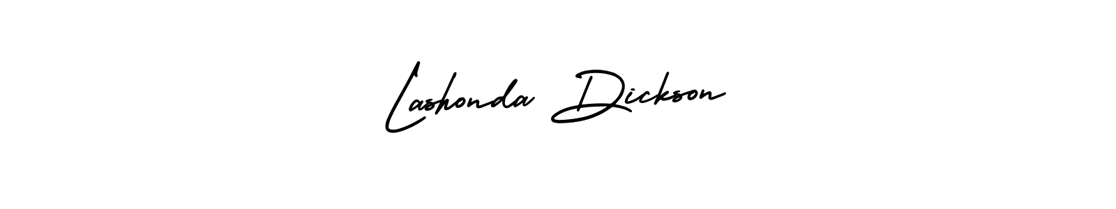 It looks lik you need a new signature style for name Lashonda Dickson. Design unique handwritten (AmerikaSignatureDemo-Regular) signature with our free signature maker in just a few clicks. Lashonda Dickson signature style 3 images and pictures png