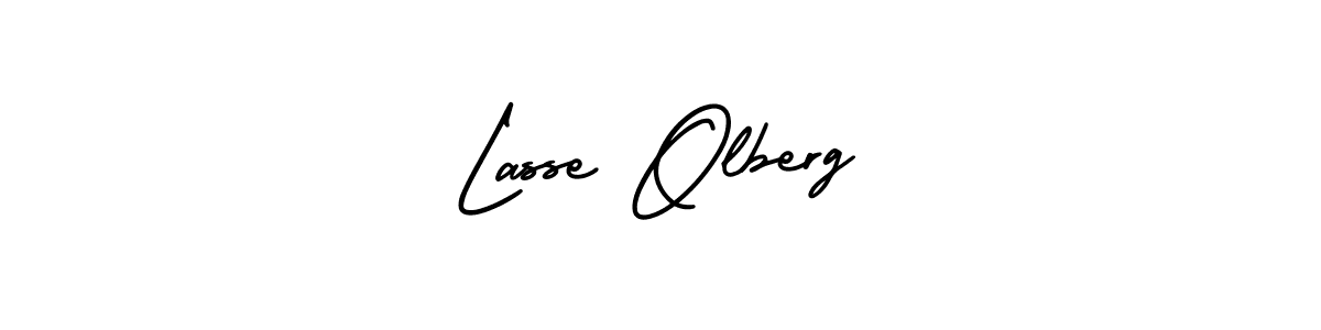 Design your own signature with our free online signature maker. With this signature software, you can create a handwritten (AmerikaSignatureDemo-Regular) signature for name Lasse Olberg. Lasse Olberg signature style 3 images and pictures png