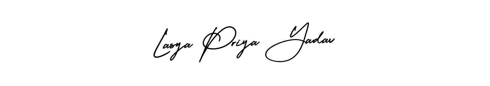 Design your own signature with our free online signature maker. With this signature software, you can create a handwritten (AmerikaSignatureDemo-Regular) signature for name Lasya Priya Yadav. Lasya Priya Yadav signature style 3 images and pictures png