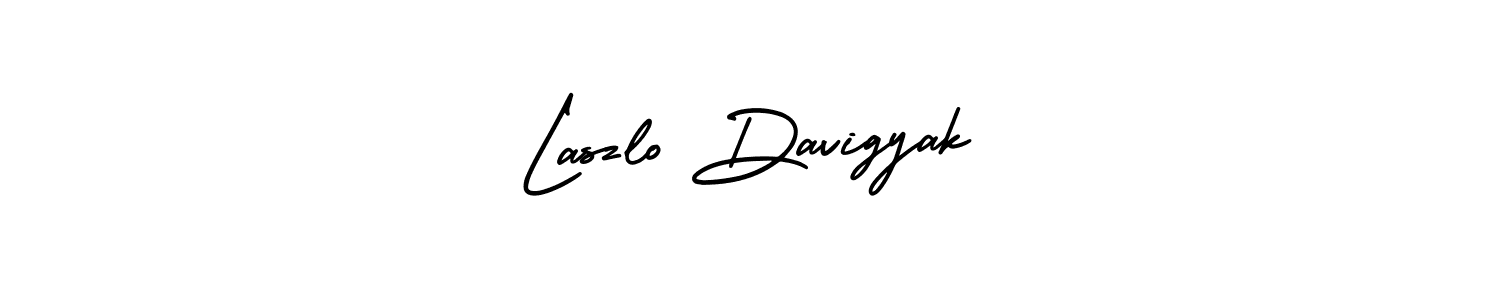 How to make Laszlo Davigyak signature? AmerikaSignatureDemo-Regular is a professional autograph style. Create handwritten signature for Laszlo Davigyak name. Laszlo Davigyak signature style 3 images and pictures png