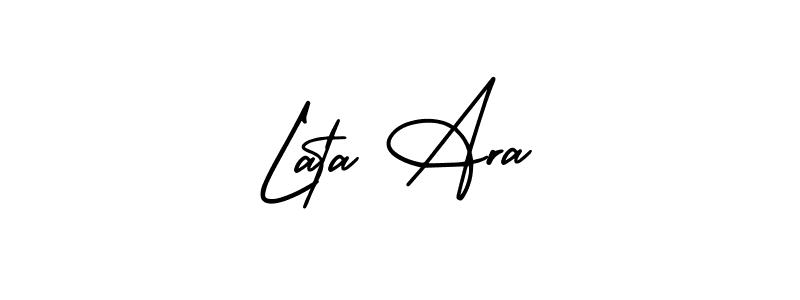 Design your own signature with our free online signature maker. With this signature software, you can create a handwritten (AmerikaSignatureDemo-Regular) signature for name Lata Ara. Lata Ara signature style 3 images and pictures png