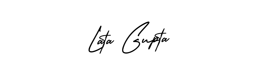 Also we have Lata Gupta name is the best signature style. Create professional handwritten signature collection using AmerikaSignatureDemo-Regular autograph style. Lata Gupta signature style 3 images and pictures png