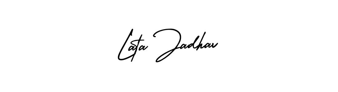 Make a beautiful signature design for name Lata Jadhav. With this signature (AmerikaSignatureDemo-Regular) style, you can create a handwritten signature for free. Lata Jadhav signature style 3 images and pictures png