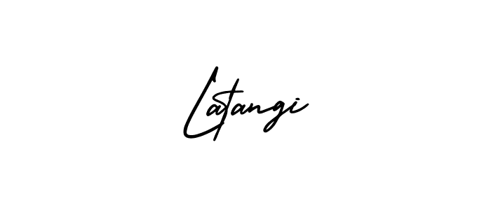 Similarly AmerikaSignatureDemo-Regular is the best handwritten signature design. Signature creator online .You can use it as an online autograph creator for name Latangi. Latangi signature style 3 images and pictures png