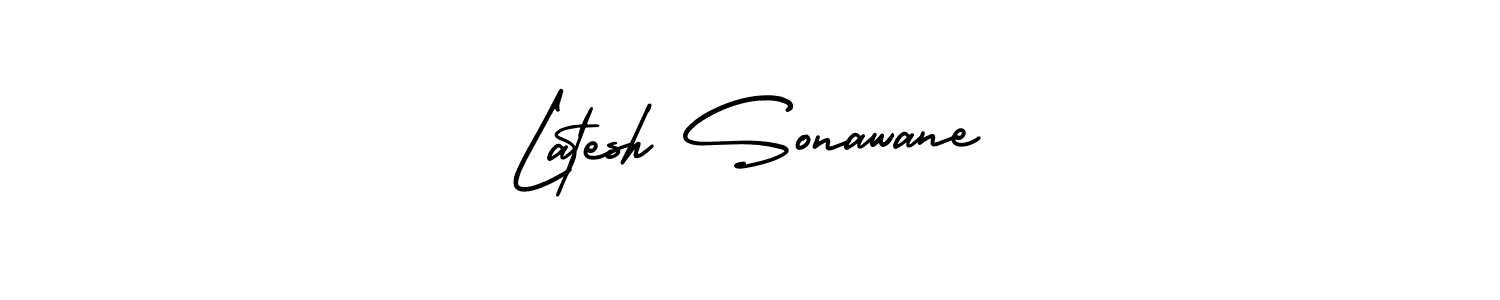 Make a short Latesh Sonawane signature style. Manage your documents anywhere anytime using AmerikaSignatureDemo-Regular. Create and add eSignatures, submit forms, share and send files easily. Latesh Sonawane signature style 3 images and pictures png