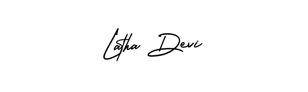 Make a beautiful signature design for name Latha Devi. With this signature (AmerikaSignatureDemo-Regular) style, you can create a handwritten signature for free. Latha Devi signature style 3 images and pictures png