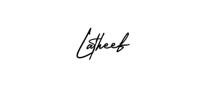 Also we have Latheef name is the best signature style. Create professional handwritten signature collection using AmerikaSignatureDemo-Regular autograph style. Latheef signature style 3 images and pictures png