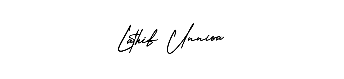 Make a beautiful signature design for name Lathif Unnisa. Use this online signature maker to create a handwritten signature for free. Lathif Unnisa signature style 3 images and pictures png