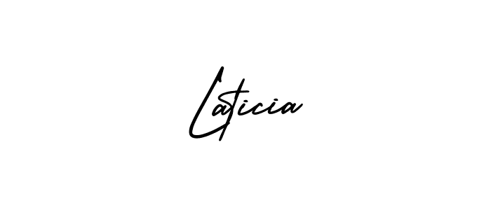 if you are searching for the best signature style for your name Laticia. so please give up your signature search. here we have designed multiple signature styles  using AmerikaSignatureDemo-Regular. Laticia signature style 3 images and pictures png