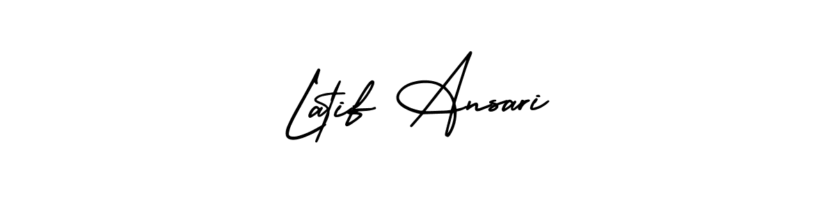 How to Draw Latif Ansari signature style? AmerikaSignatureDemo-Regular is a latest design signature styles for name Latif Ansari. Latif Ansari signature style 3 images and pictures png