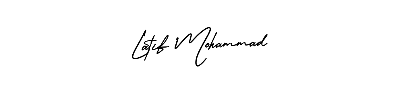 Design your own signature with our free online signature maker. With this signature software, you can create a handwritten (AmerikaSignatureDemo-Regular) signature for name Latif Mohammad. Latif Mohammad signature style 3 images and pictures png