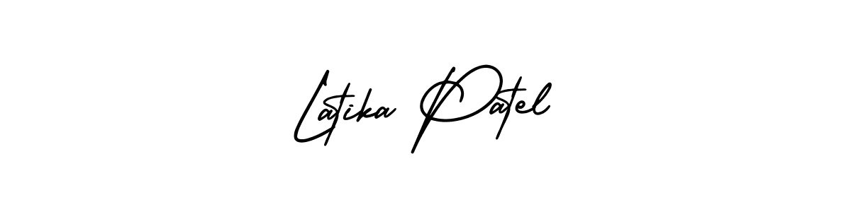 How to make Latika Patel signature? AmerikaSignatureDemo-Regular is a professional autograph style. Create handwritten signature for Latika Patel name. Latika Patel signature style 3 images and pictures png