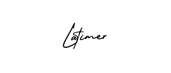 Latimer stylish signature style. Best Handwritten Sign (AmerikaSignatureDemo-Regular) for my name. Handwritten Signature Collection Ideas for my name Latimer. Latimer signature style 3 images and pictures png