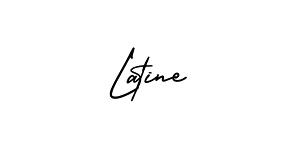 How to make Latine signature? AmerikaSignatureDemo-Regular is a professional autograph style. Create handwritten signature for Latine name. Latine signature style 3 images and pictures png