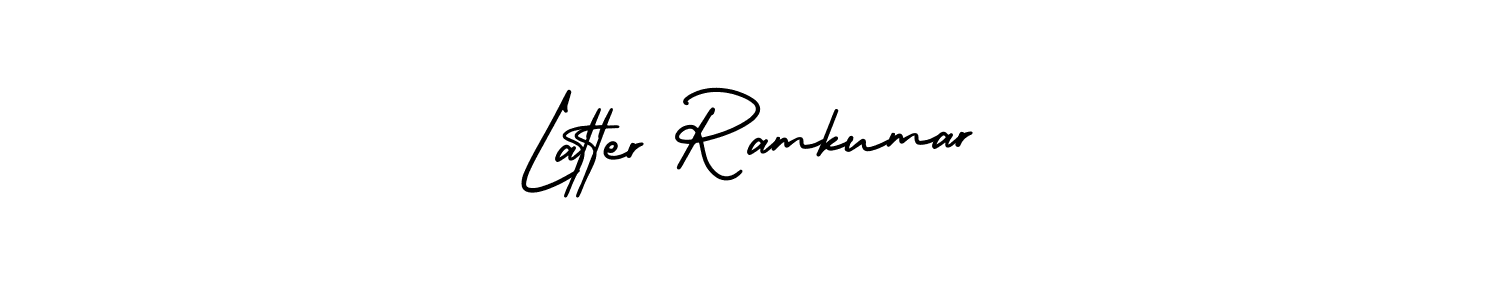 Design your own signature with our free online signature maker. With this signature software, you can create a handwritten (AmerikaSignatureDemo-Regular) signature for name Latter Ramkumar. Latter Ramkumar signature style 3 images and pictures png