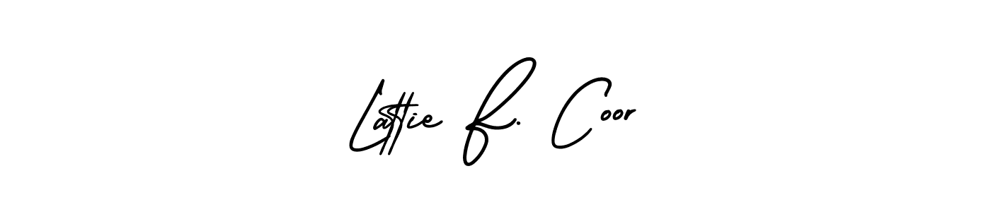 See photos of Lattie F. Coor official signature by Spectra . Check more albums & portfolios. Read reviews & check more about AmerikaSignatureDemo-Regular font. Lattie F. Coor signature style 3 images and pictures png