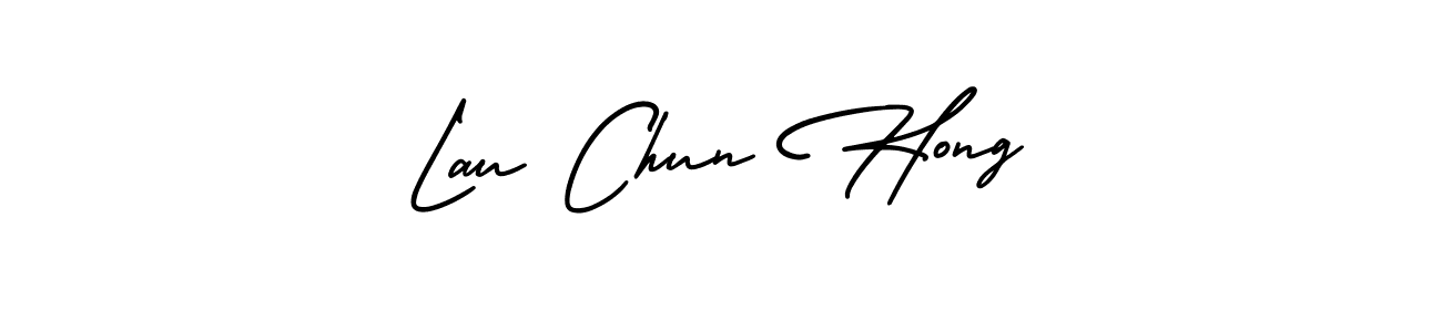 Use a signature maker to create a handwritten signature online. With this signature software, you can design (AmerikaSignatureDemo-Regular) your own signature for name Lau Chun Hong. Lau Chun Hong signature style 3 images and pictures png