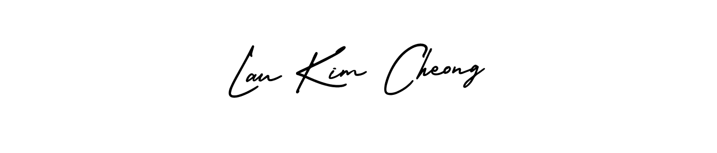 Lau Kim Cheong stylish signature style. Best Handwritten Sign (AmerikaSignatureDemo-Regular) for my name. Handwritten Signature Collection Ideas for my name Lau Kim Cheong. Lau Kim Cheong signature style 3 images and pictures png