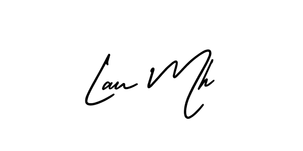 Design your own signature with our free online signature maker. With this signature software, you can create a handwritten (AmerikaSignatureDemo-Regular) signature for name Lau Mh. Lau Mh signature style 3 images and pictures png