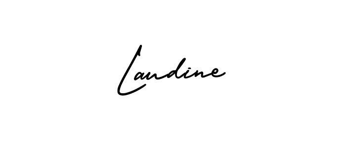 It looks lik you need a new signature style for name Laudine. Design unique handwritten (AmerikaSignatureDemo-Regular) signature with our free signature maker in just a few clicks. Laudine signature style 3 images and pictures png