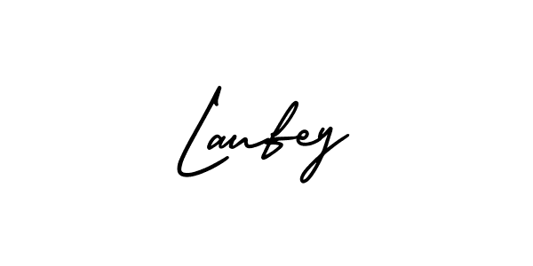 You should practise on your own different ways (AmerikaSignatureDemo-Regular) to write your name (Laufey) in signature. don't let someone else do it for you. Laufey signature style 3 images and pictures png